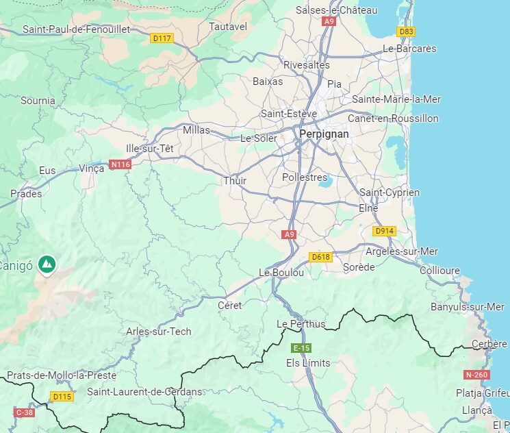 Zone desservie pyrenees-orientales