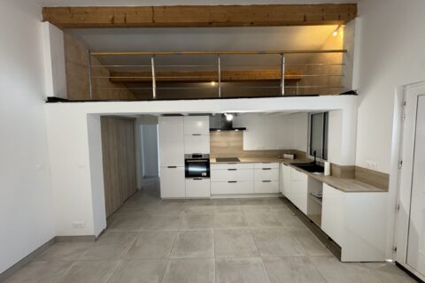 Rénovation électrique du salon, de la cuisine et de la mezzanine